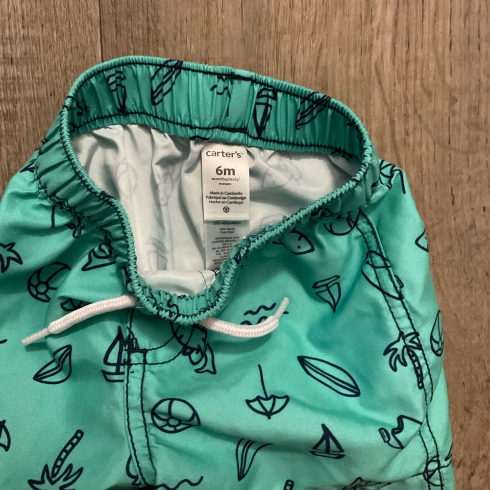 Carters Boys Swimming Trunks Size 6 months